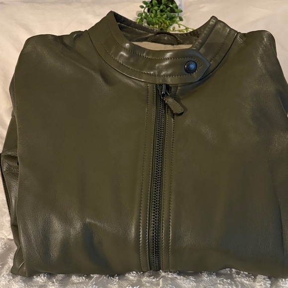 Coach Olive Leather Jacket - Picture 3 of 3